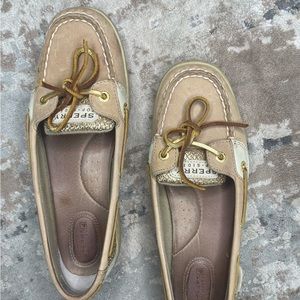 Sperry Top-Sider, Leather and Gold, Size Women’s 9M